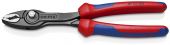 Захватные клещи KNIPEX TwinGrip 200мм, двухкомпонентные рукоятки, держатель-еврослот 8202200SB