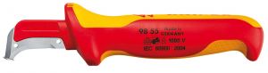 Нож с пяткой для снятия изоляции KNIPEX 98 55 KN-9855 ― BESSEY SHOP