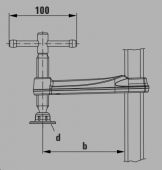 Зажимный элемент для сварочных столов TW16 BESSEYT TW16-20-10K