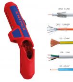 Универсальный инструмент для удаления оболочки KNIPEX ErgoStrip 16 95 01 SB KN-169501SB